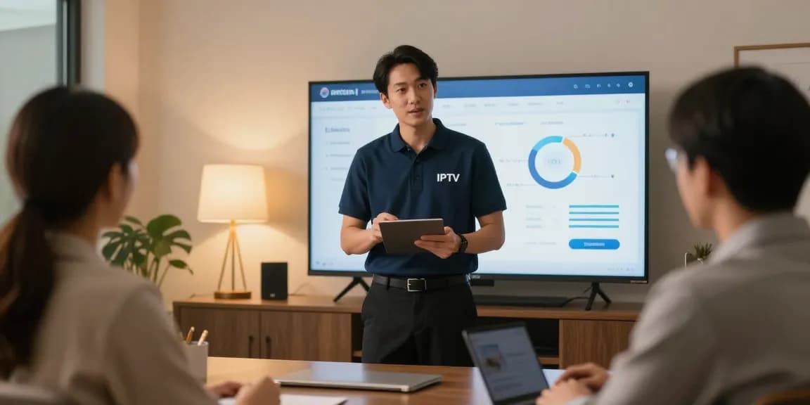Trusted provider offering Premium IPTV services in a local business setting