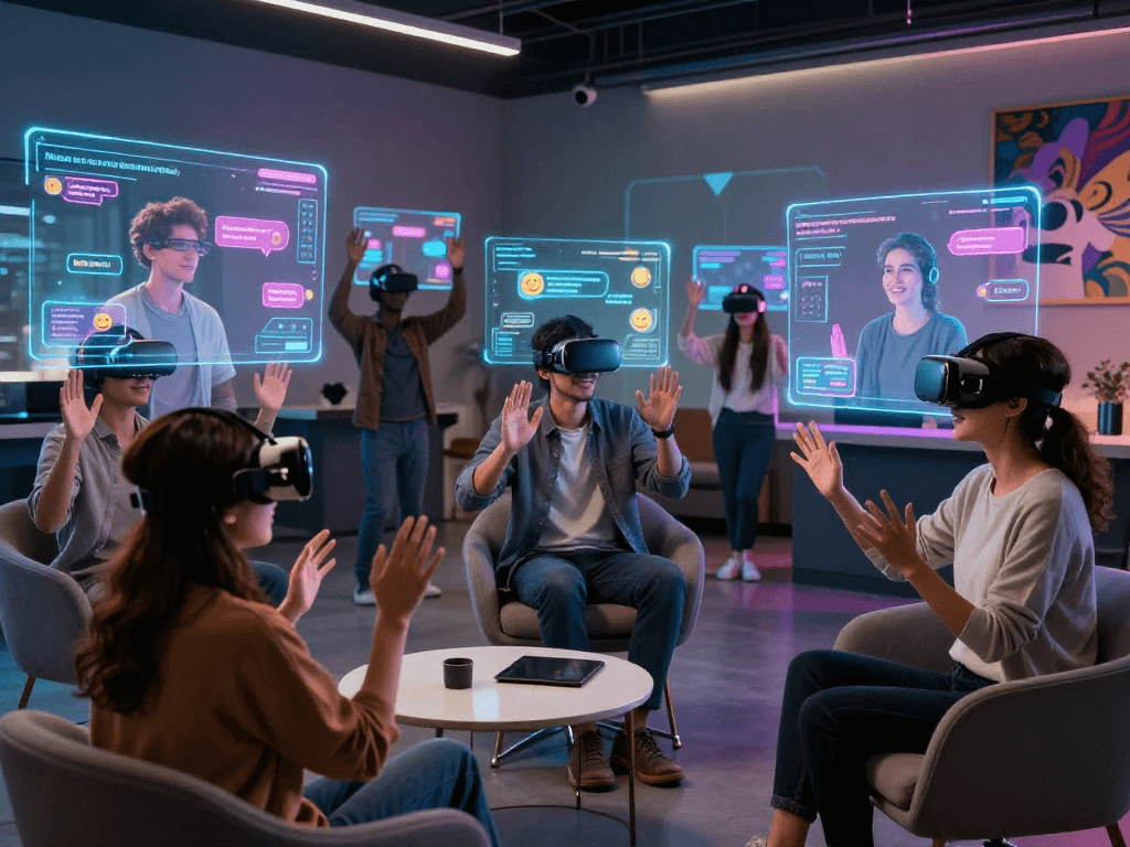 Interactive experience in AI sex chat with diverse users and modern tech.