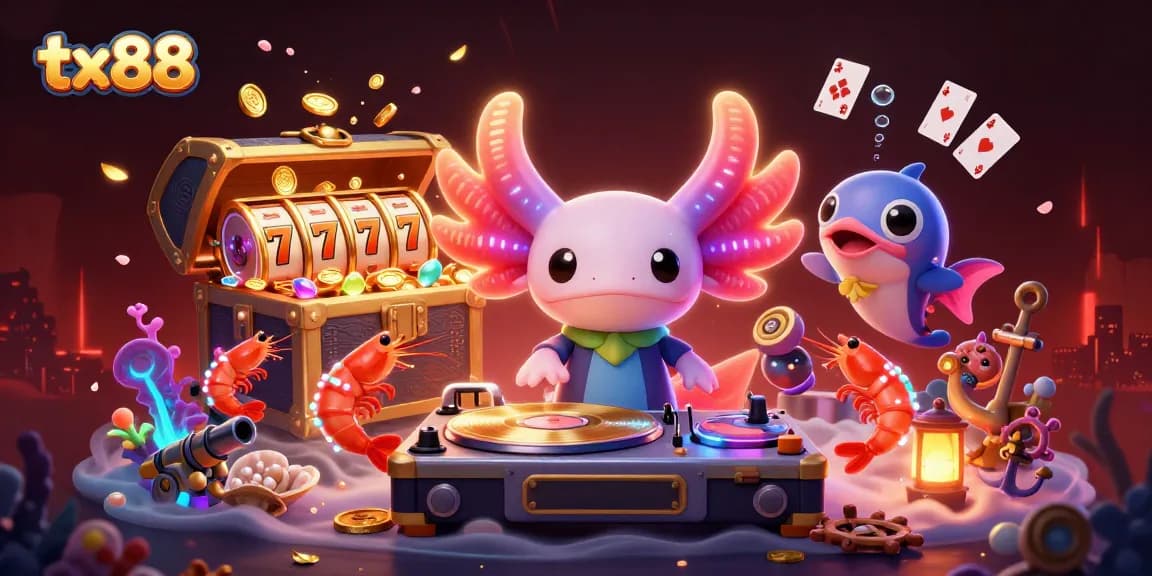 Experience vibrant gaming with tx88 in a bustling underwater casino scene.
