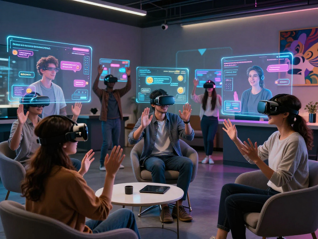 Interactive experience in AI sex chat with diverse users and modern tech.