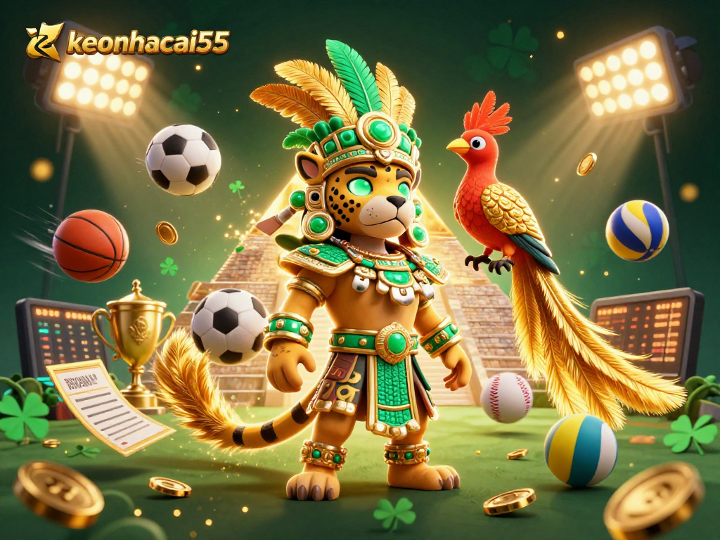 Experience vibrant gameplay with keonhacai55 showcasing Mayan themes and dynamic sports elements