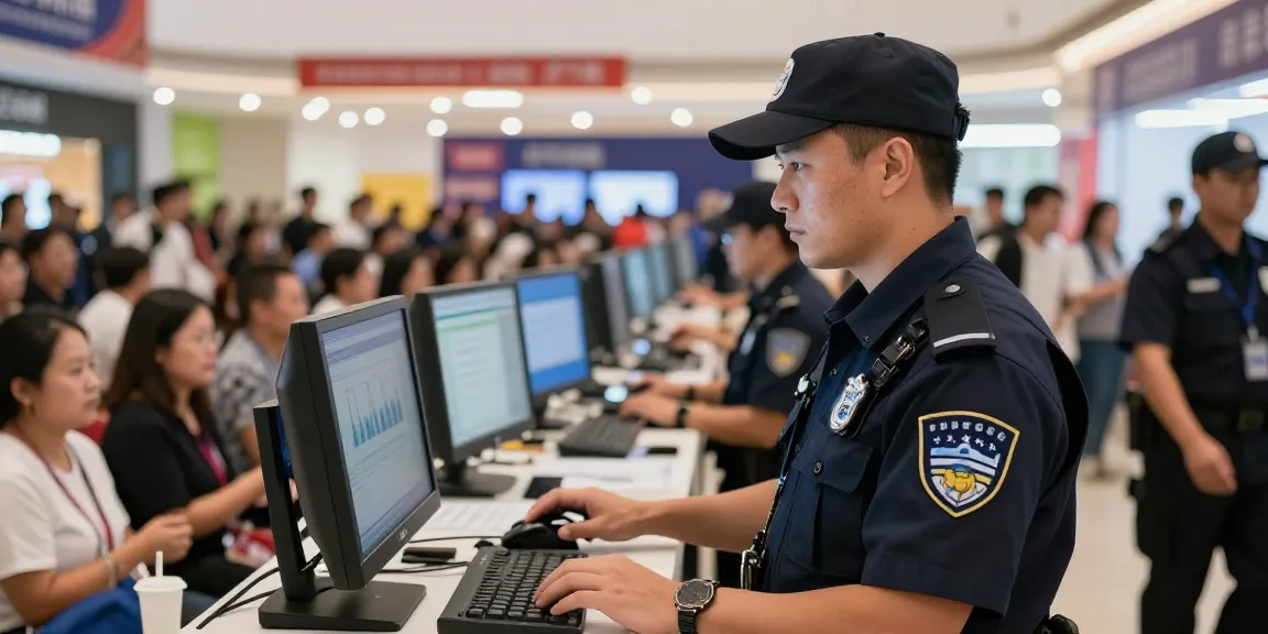 Security Guards monitoring a busy event, providing community-focused service.
