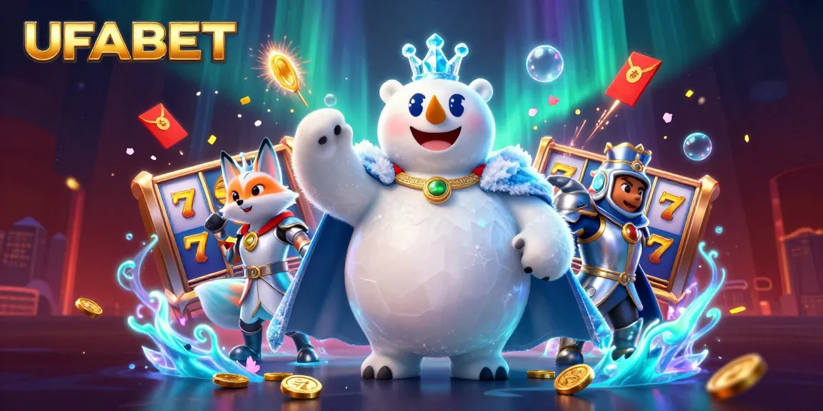 Win big with UFABET as the ice king polar bear and snow fox showcase thrilling slot games.